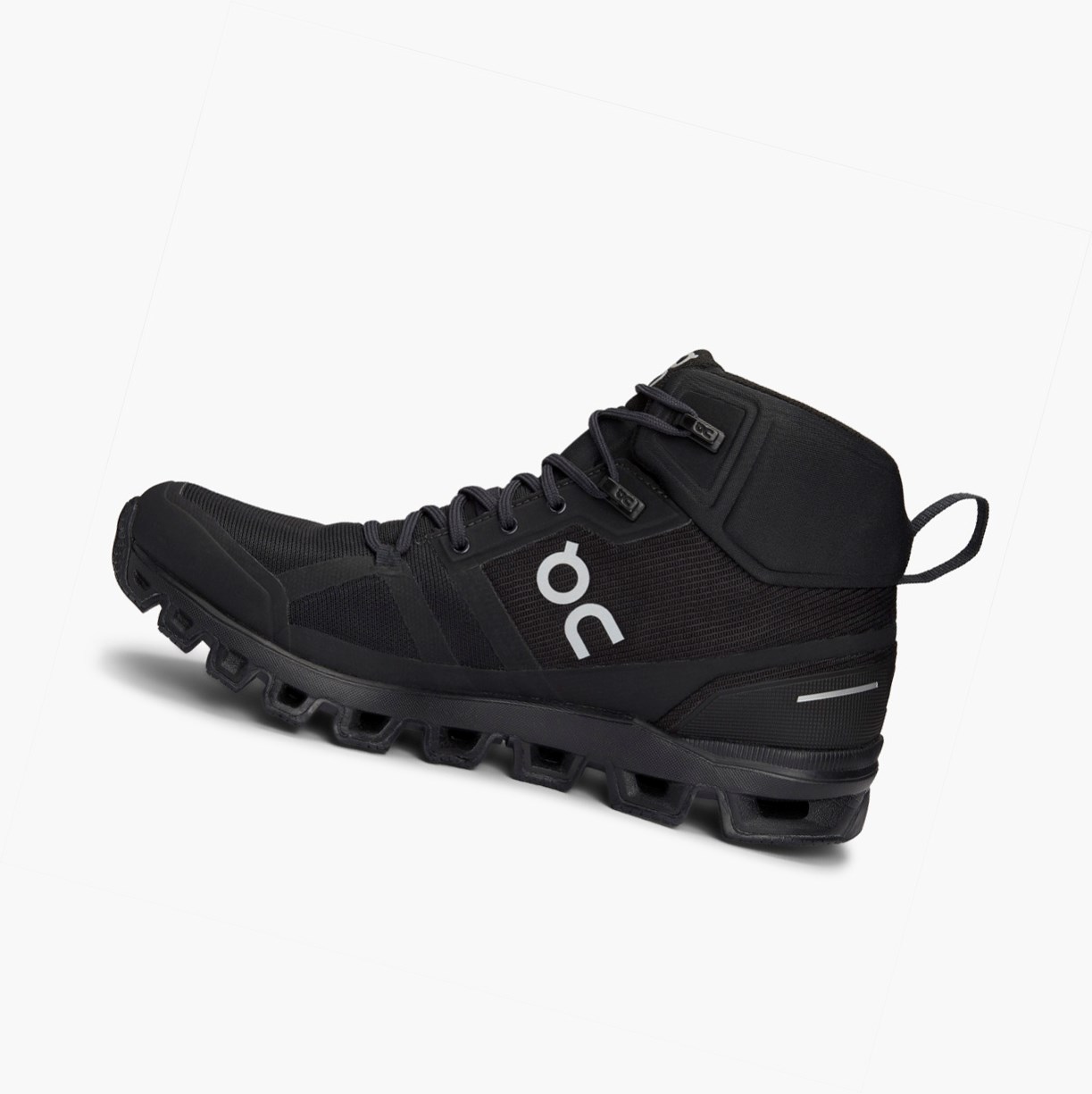 On Running Cloudrock Waterproof Ženske Planinarske Cipele Crne | 0675ULBRK