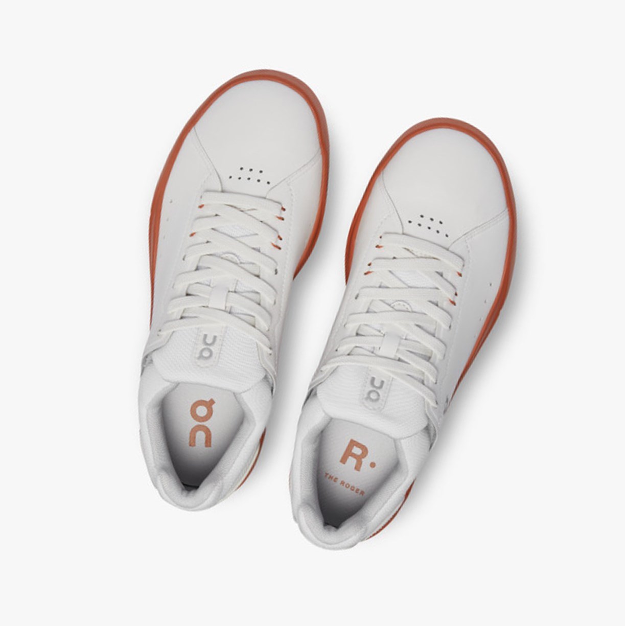 On Running THE ROGER Advantage Ženske Tenisice White/Rust | 0792HNQCX