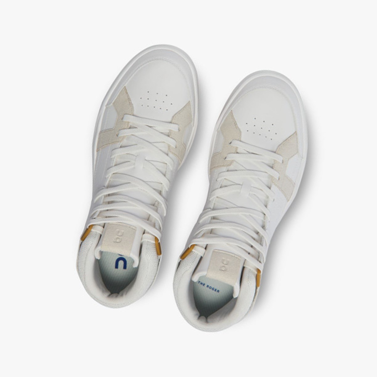 On Running THE ROGER Clubhouse Mid Muške Tenisice White/Indigo | 8143UIGDN